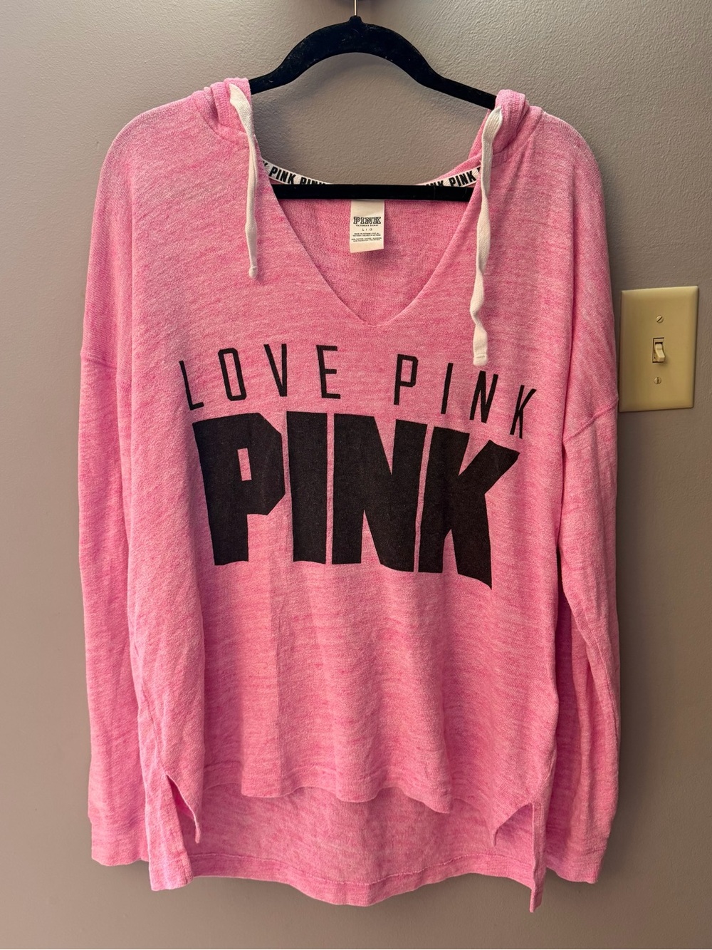 Victoria’s secret PINK cozy Love Pink Pullover lounge Hoodie